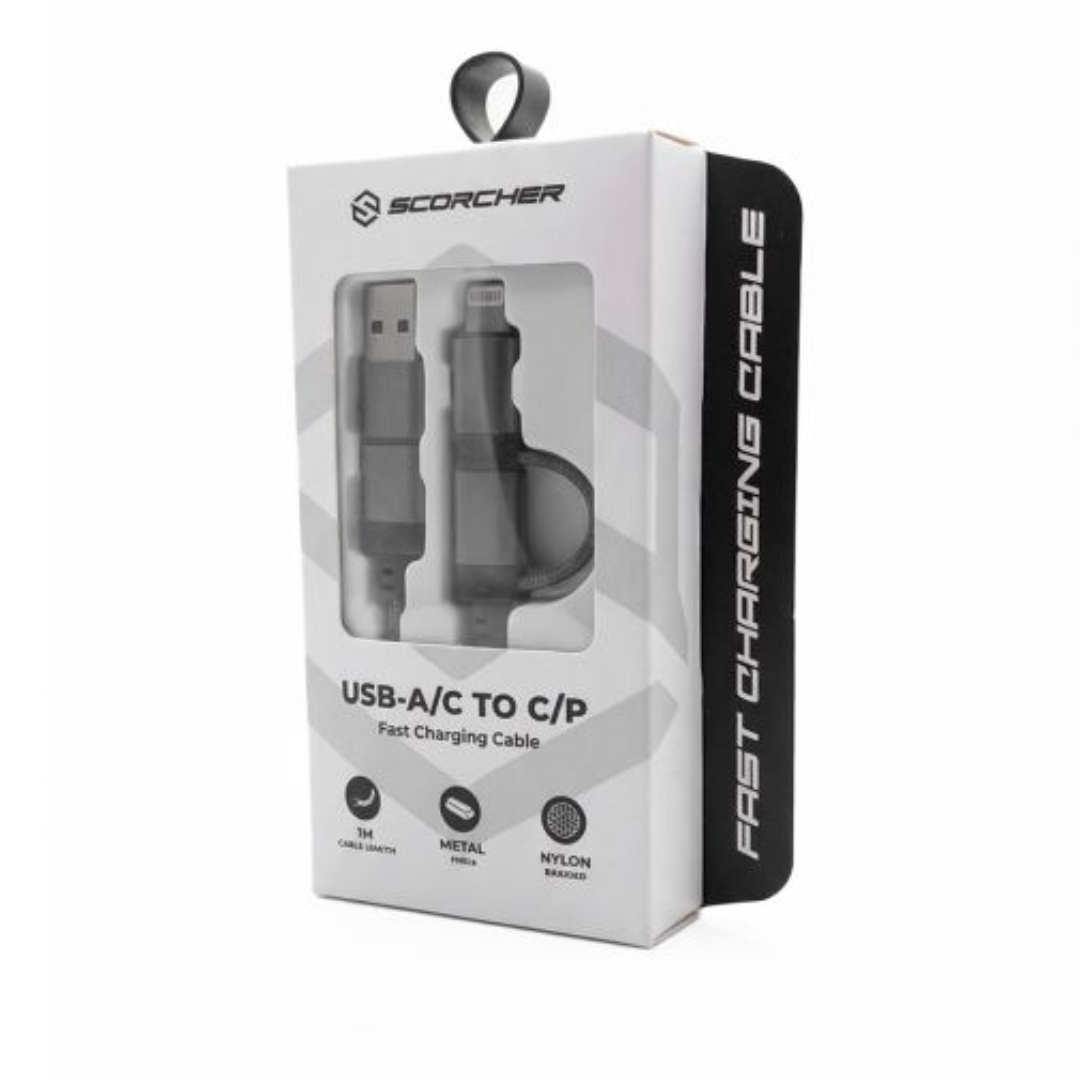 CABLE SCORCHER TIPO C CON ADAPTADORES